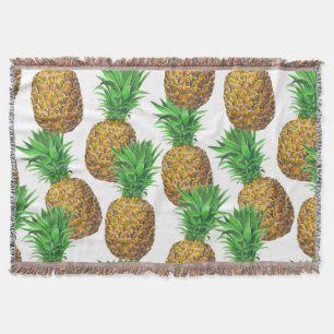 Nahtloses Muster mit Ananas Decke