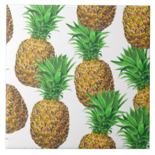 Nahtloses Muster mit Ananas Fliese