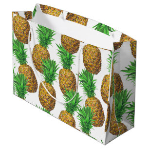 Nahtloses Muster mit Ananas Große Geschenktüte