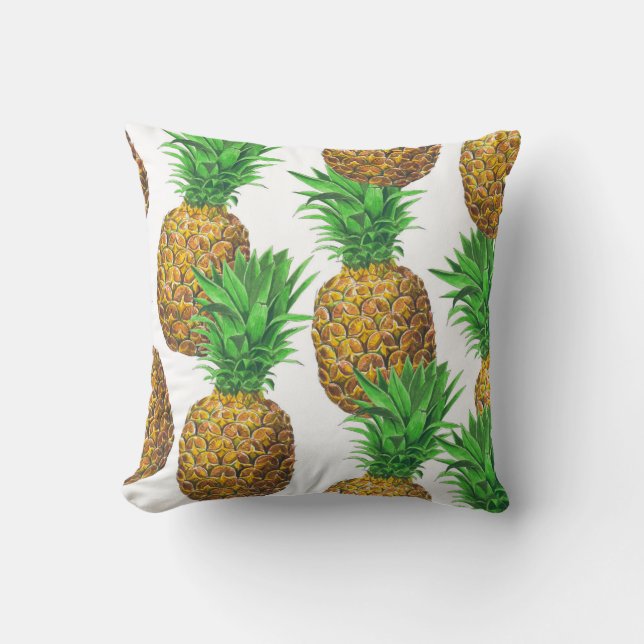 Nahtloses Muster mit Ananas Kissen (Vorderseite)