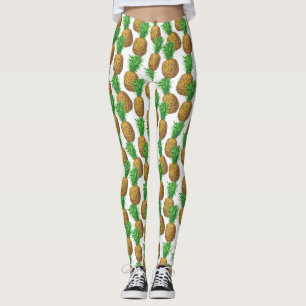 Nahtloses Muster mit Ananas Leggings