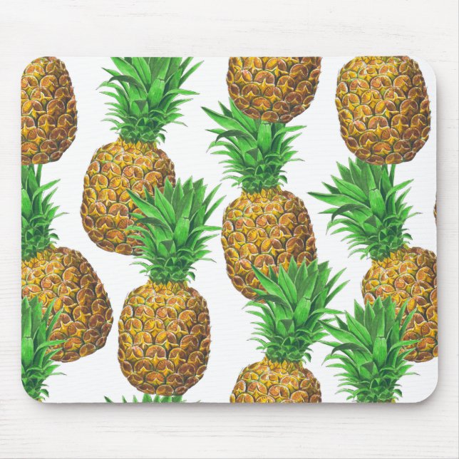 Nahtloses Muster mit Ananas Mousepad (Vorne)