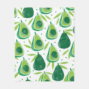 Nahtloses Muster mit Avocados. Briefmarke texturie Fleecedecke