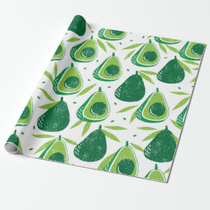 Nahtloses Muster mit Avocados. Briefmarke texturie Geschenkpapier