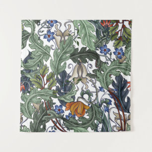 Nahtloses Muster mit Blume im Art Deko Stil. M Wandteppich