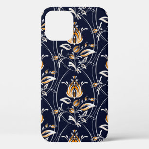 Nahtloses Muster mit Blume im Volksstil. . Vin Case-Mate iPhone Hülle
