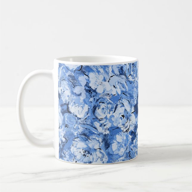 Nahtloses Muster mit Blume Kaffeetasse (Links)