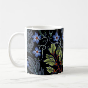 Nahtloses Muster mit Blumen im Art Deco-Stil. M Kaffeetasse