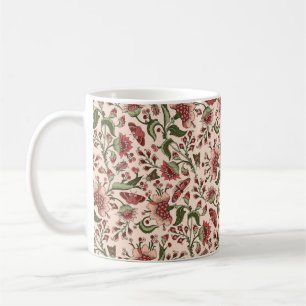 Nahtloses Muster mit fantasievollen Blume, natürl Kaffeetasse
