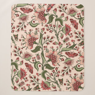 Nahtloses Muster mit fantasievollen Blume, natürli Sherpadecke