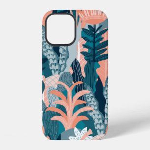 Nahtloses Muster mit Fantasy-Blumen, natürliche Ta iPhone 12 Hülle