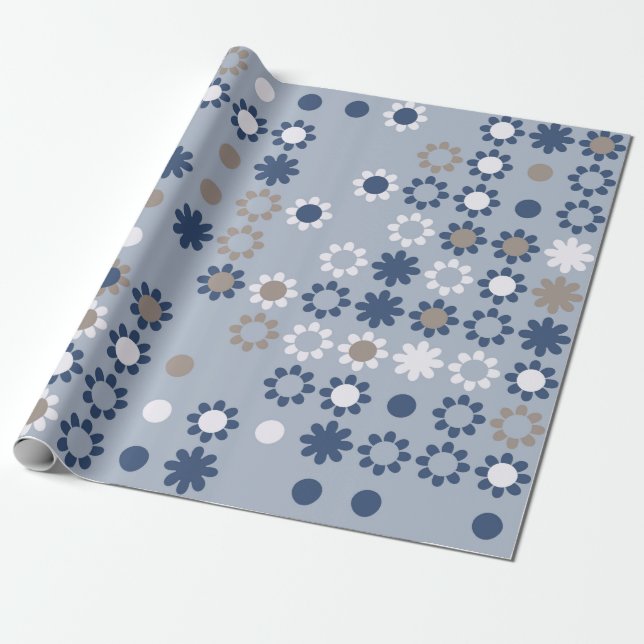 Nahtloses Muster mit farbigen Elementen,  vintage  Geschenkpapier (Ungerollt)