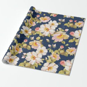 Nahtloses Muster mit fett formatierten Blume. Eleg Geschenkpapier