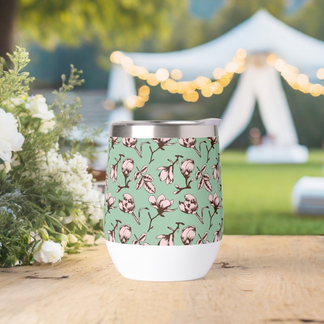 Nahtloses Muster mit Frühlingsknospen der Blume (Hochzeit)