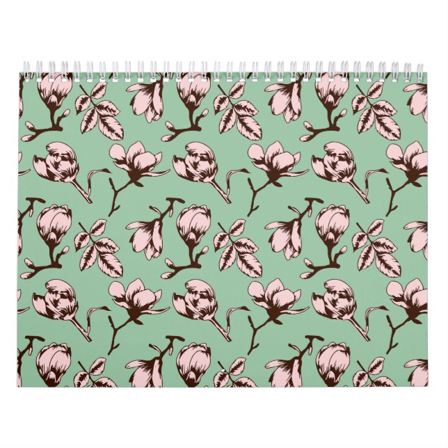 Nahtloses Muster mit Frühlingsknospen der Blume Kalender (Titelbild)