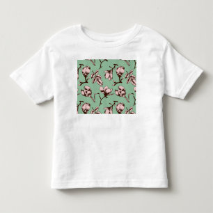 Nahtloses Muster mit Frühlingsknospen der Blume Kleinkind T-shirt