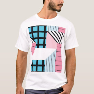 Nahtloses Muster mit geometrischen Formen. T-Shirt