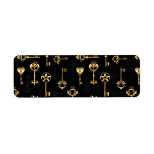 Nahtloses Muster mit Golden Keys