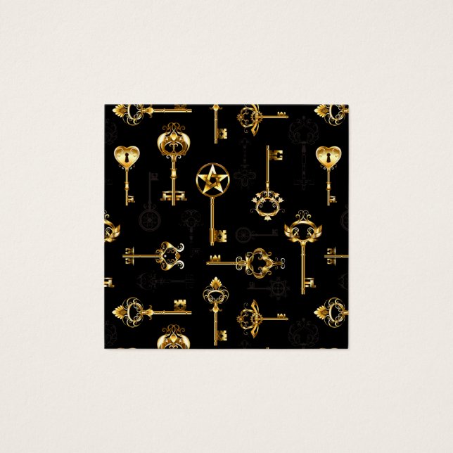 Nahtloses Muster mit Golden Keys (Vorderseite)