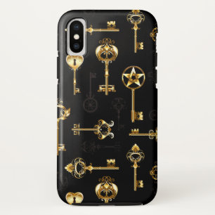 Nahtloses Muster mit Golden Keys Case-Mate iPhone Hülle