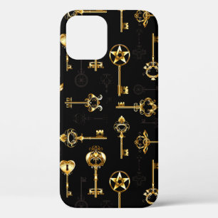 Nahtloses Muster mit Golden Keys Case-Mate iPhone Hülle