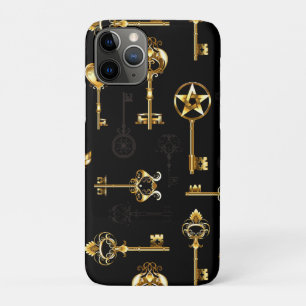 Nahtloses Muster mit Golden Keys Case-Mate iPhone Hülle
