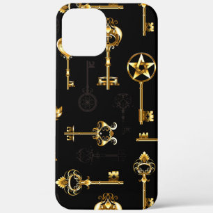 Nahtloses Muster mit Golden Keys Case-Mate iPhone Hülle