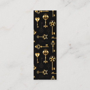 Nahtloses Muster mit Golden Keys Treuekarte