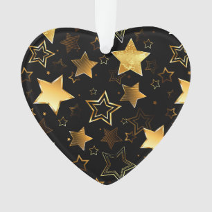 Nahtloses Muster mit goldenen Sternen Ornament
