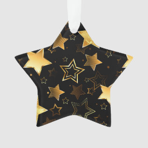 Nahtloses Muster mit goldenen Sternen Ornament