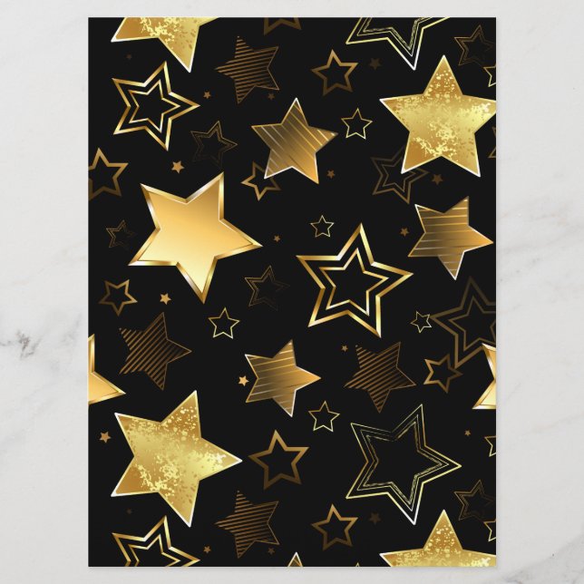 Nahtloses Muster mit goldenen Sternen Programm (Vorderseite)
