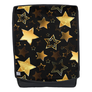 Nahtloses Muster mit goldenen Sternen Rucksack