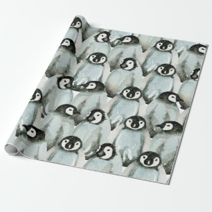 Nahtloses Muster mit niedlichen Pinguinen Geschenkpapier