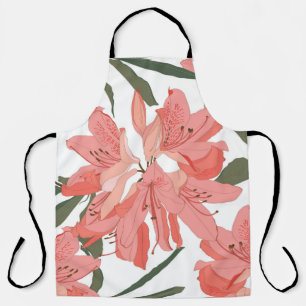 Nahtloses Muster mit Oleander-Blume. Blumenkäppch Schürze