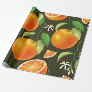 Nahtloses Muster mit Orange Geschenkpapier