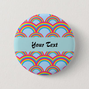 Nahtloses Muster mit Regenbogen Button