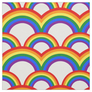 Nahtloses Muster mit Regenbogengewebe Stoff