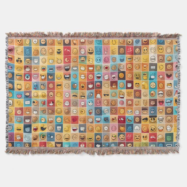 nahtloses Muster mit Symbolen Decke (Vorderseite)