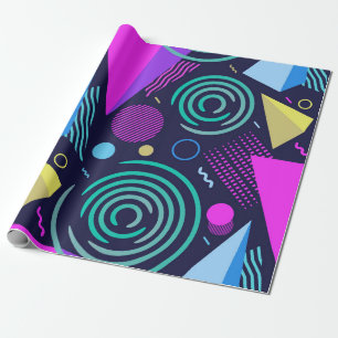 Nahtloses Muster mit verschiedenen Arten geometris Geschenkpapier