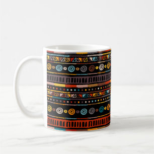 Nahtloses Muster mit verzierter Lotus-Blume. ayurv Kaffeetasse