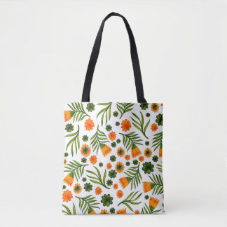 Nahtloses Muster mit volkstümlichen Blume Tasche