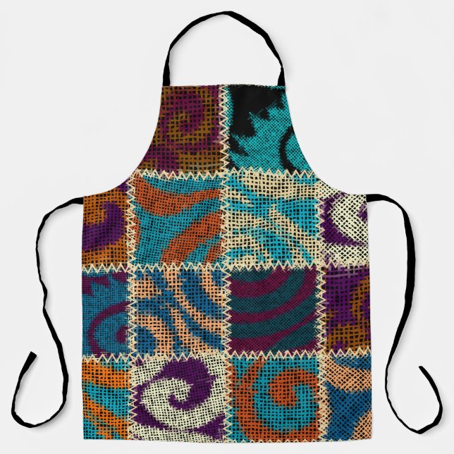 Nahtloses Muster. Nachahmung eines Patchwork-Muste Schürze (Vorderseite)