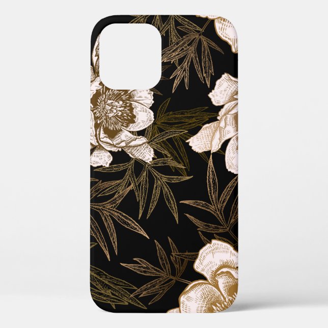 Nahtloses Muster ohne Blumen. Blume Case-Mate iPhone Hülle (Rückseite)