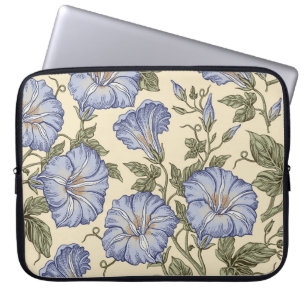 Nahtloses Muster. Petunia Wildblumen Set. Beautif Laptopschutzhülle