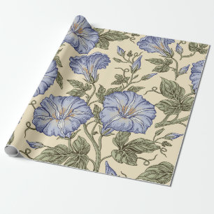 Nahtloses Muster. Petunien-Wildblumen-Set. Schön Geschenkpapier