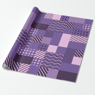 Nahtloses Muster. Quadratische Fliesen mit chaotis Geschenkpapier