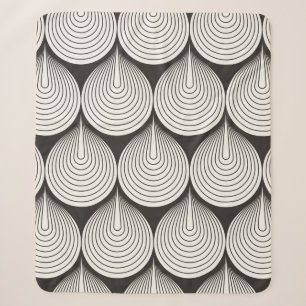 Nahtloses Muster. Stilvolle monochrome Ornamente.  Sherpadecke