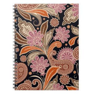 Nahtloses Muster, traditionelles Paisley-Design Notizblock