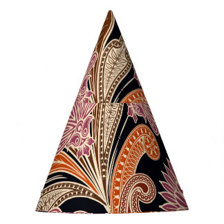 Nahtloses Muster, traditionelles Paisley-Design Partyhütchen