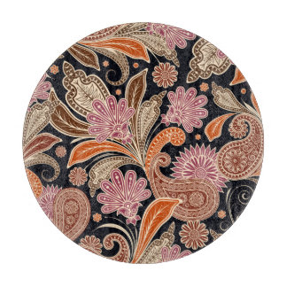 Nahtloses Muster, traditionelles Paisley-Design Schneidebrett